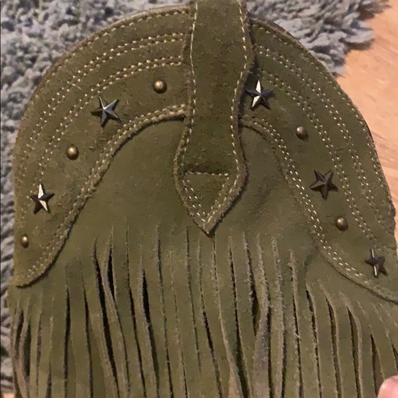 Used Very Volatile Green Leather Bootie Sz 10 - Picture 13 of 13